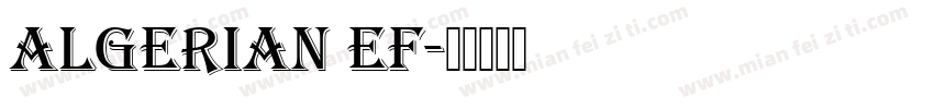 Algerian EF字体转换